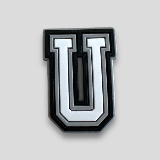 U | Black & White Letters