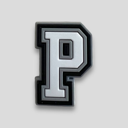 P | Black & White Letters